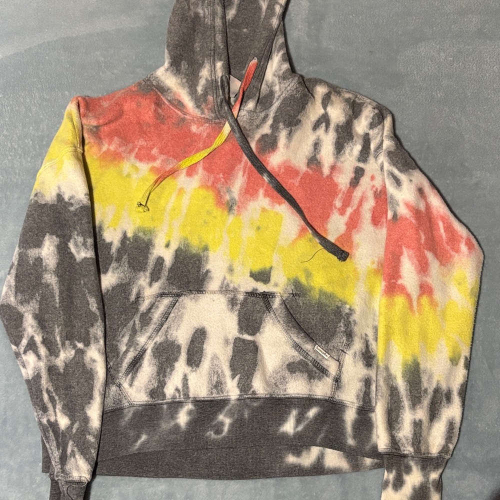 Multicolor Tie-Dye Hoodie Sweater